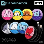 BT21 원형 충전 케이블-2in1-바보사랑 바보사랑 디자인쇼핑몰
