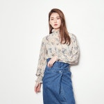 엔터식스몰 - 패션&라이프스타일몰 플로럴 스모킹 블라우스(BL-2794)