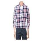 엔터식스몰 - 패션&라이프스타일몰 남여공용 린넨 멀티 체크셔츠-1