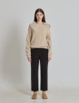 빅칼라 버튼 니트 탑 (택가격: 112000원)
