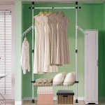 G9 | 가화행거 1단수납바구니옷걸이팔행거(LB2101A2)