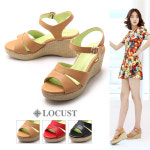 로커스트 소프트 웨지 샌들 S0105 레드,카멜브라운,블랙 7cm - GS SHOP [GS SHOP] 로커스트 소프트 웨지 샌들 S0105 레드,카멜브라운... 