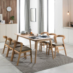 [리바트 이즈마인]보르도 6인 식탁세트(의자형) - GS SHOP [GS SHOP] [리바트 이즈마인]보르도 6인 식탁세트(의자형)