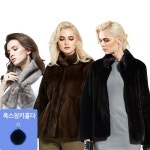 [리가] 휘메일 풀스킨 밍크 코트 (블랙,브라운)
