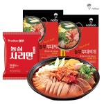 [놀부부대찌개] 찌개11팩 + 라면사리11팩+치즈소시지1팩