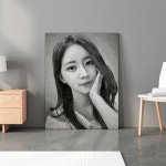 흑백소묘 고급 초상화 캔버스액자 | 아이디어스 아이디어스