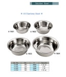 [홍재메디칼] 용해반 1호 (Ø295xH105mm, 4-1901/스텐/대야/의료용)