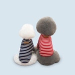 [바우미우] 강아지&고양이 스트라이프 티셔츠 - NEW ME HOTTRACKS [바우미우] 강아지&고양이 스트라이프 티셔츠