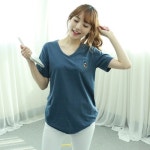 [오가게/도도스타일]미키자수 워싱V티셔츠 (디즈니정품) - 사는 게 즐겁다! 롯데닷컴