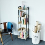 롯데마트몰 - [이노센트플러스] 리브 폭 깊은 5단 슬림 책장 상세정보 [이노센트플러스] 리브 폭 깊은 5단 슬림 책장