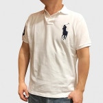 폴로 랄프 로렌(POLO RALPH LAUREN) 폴로 남성 빅포니 반팔카라티 P0010 WHITE NVY - 115,900원 | 무신사 스토어