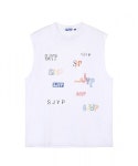 에스제이와이피(SJYP) 여성 로고 프론트 슬리브리스 티셔츠 PWMS2WX15900 001 - 39,500원 | 무신사 스토어