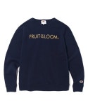 프룻오브더룸(FRUIT OF THE LOOM) FTL LOGO CREWNECK NAVY - 10,000원 | 무신사 스토어