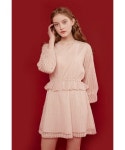 모어댄라이크(MORE THAN LIKE) MORE THAN LIKE LACE DRESS - PINK - 135,000원 | 무신사 스토어