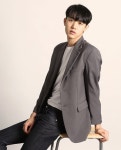 오버더원(OVERTHEONE) [204]BASIC FIT BLAZER(GRAY) - 102,400원 | 무신사 스토어
