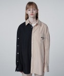 와이케이(WAIKEI) 하프디자인 오픈슬리브 셔츠 베이지블랙 - 68,600원 | 무신사 스토어