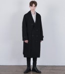 단하우스(DAAN HAUS) BLACK Oversized Long Trench Coat - 127,200원 | 무신사 스토어