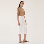 블랭크03(BLANK03) linen band skirt (white) - 102,400원 | 무신사 스토어