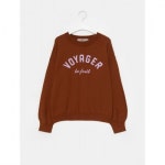 에잇세컨즈(8SECONDS) 브라운 베이직 레터링 프린팅 라운드넥 니트 (329851LYED) - 39,900원 | 무신사 스토어