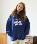 미드나잇 무브(MIDNIGHT MOVE) [unisex] logo hood (blue) - 54,400원 | 무신사 스토어