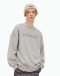 그리쉬(GRISH) OUTLINE CREWNECK-(GRAY) - 39,000원 | 무신사 스토어