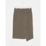 에잇세컨즈(8SECONDS) 브라운 하운드투스 체크 버클 랩 스커트 (119927AYBD) - 49,900원 | 무신사 스토어