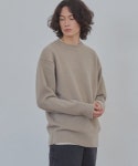 블랭크룸(BLANK ROOM) 쉐기 독 크루 넥 니트_샌드 베이지 - 89,100원 | 무신사 스토어