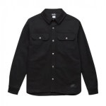 짐마스터(GYM MASTER) [G357626] 스트치 트윌 스냅 셔츠자켓 (05-BLACK) - 59,000원 | 무신사 스토어