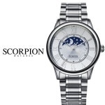 스콜피온(SCORPION) Nut 썬앤문 메탈시계 SP3323M-WH - 124,500원 | 무신사 스토어