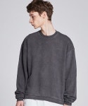 힐(HEAL) [unisex] tie dye mtm (charcoal) - 62,000원 | 무신사 스토어