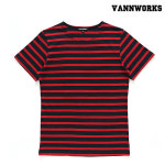 밴웍스(VANNWORKS) 밴웍스 반팔 스트라이프 - 네이비/레드 - 27,000원 | 무신사 스토어 - 셀렉트숍