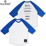 뉴해빗(NUHABIT) [NUHABIT]뉴해빗 - CITY WIDE - 나그랑 - 화이트/블루 - 25,000원 | 무신사 스토어