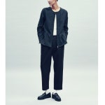 어루만질 무(MU) Stripe two tuck pants [black] - 89,000원 | 무신사 스토어 - 셀렉트숍