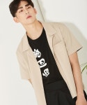 MAN OPEN SHIRT (BEIGE)살롱드서울(SALON DE SEOUL) MAN OPEN SHIRT (BEIGE) - 46,800원 | 무신사 스토어 - 셀렉트숍