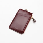 포안(POANE) ZIP CARD HOLDER_BURGUNDY - 29,000원 | 무신사 스토어