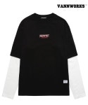 밴웍스(VANN WORKS) LAYERED FREESPIRIT 프린트 티셔츠(VNAFTS312)_BLACK - 29,000원 | 무신사 스토어 - 셀렉트숍 무신사 스토어... 