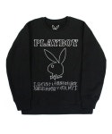 아임낫어휴먼비잉(I AM NOT A HUMAN BEING) PLAY BOY x I am Not a Human Being Basic Logo Crewneck - Black - 62,300원 | 무신사... 