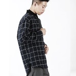 디스댓 더블유(THISTHATW) WINDOWPANE CHECK SHIRT_NAVY - 39,200원 | 무신사 스토어 - 셀렉트숍 무신사 스토어 - 셀렉트숍