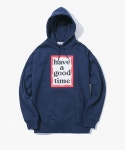 해브 어 굿 타임(HAVE A GOOD TIME) Frame Pullover Hoodie - Navy - 89,000원 | 무신사 스토어 - 셀렉트숍 무신사 스토어 - 셀렉트숍