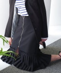 몬츠(MONTS) monts325 o-ring zip pleats black skirt (2color) - 68,400원 | 무신사 스토어