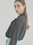 Salon de 가연(살롱드가연) | 살롱드서울(SALON DE SEOUL) WOMAN MODERN FRILL BLOUSE (BLACK) - 99,200원 | 무신사 스토어 - 셀렉트숍
