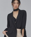 살롱드서울(SALON DE SEOUL) WOMAN DOUBLE JACKET BLOUSE (BLACK) - 98,000원 | 무신사 스토어 - 셀렉트숍 무신사 스토어 - 셀렉트숍