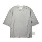 랩101(LAB101) LH2WSS13 그레이 디스트로이 스웻 셔츠 - 119,000원 | 무신사 스토어 - 셀렉트숍