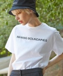 비디더블유 | 세컨드 에스더블유비디(2ND SWBD) SEWINGBOUNDARIES 로고 티셔츠(화이트) - 23,400원 | 무신사 스토어