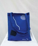 모어올레스(MORE OR LESS) MOL COTTON BAG - BLUE - 21,600원 | 우신사 스토어