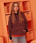 버닝(BURNING) Wappen Striped Hoodie (Navy) - 23,900원 | 무신사 스토어