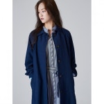 에잇세컨즈(8SECONDS) 네이비 히든 버튼 스트랩 트렌치 코트 (11823TSY3R) - 119,900원 | 무신사 스토어
