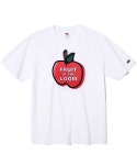 프룻오브더룸(FRUIT OF THE LOOM) [Asian fit] 210g APPLE LOGO T-SHRITS WHITE - 10,950원 | 무신사 스토어