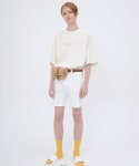 뮤게(MUGUET) STITCH POINT T-SHIRTS (BEIGE) - 41,600원 | 무신사 스토어