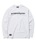그루브라임(GROOVE RHYME) 2018 LOGO PRINT LONG SLEEVE T-SHIRTS OVER FIT (WHITE) [GLT003G33WH] - 39,000원 | 무신사 스토어